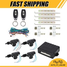 ONE 4 Doors Vehicle Car Central Lock Locking Keyless Entry System Kit Universal