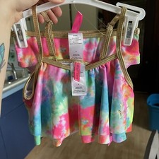 Betsey Johnson Girl  s Kid  s Size 4 Tie Dye Bikini Swimsuit Set