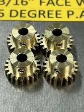 QTY 1 WESTINGHOUSE BRASS SPUR GEAR 32 PITCH 20 TEETH 3/16” BORE 3/16” WIDE FACE