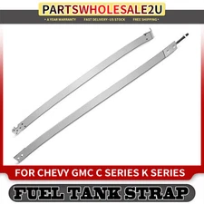 2x Gas Fuel Tank Straps for Chevrolet GMC C/K 1500 2500 3500 1988 1989-2000 Gray