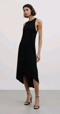 Massimo Dutti Maxi Kleid Gr S/36 schwarz wie Neu