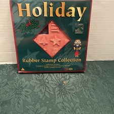 NEW INKADINKADO 22 PC HOLIDAY CHRISTMAS HOLIDAY RUBBER STAMP CRAFT COLLECTION
