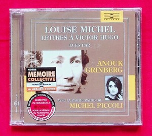 Livre audio - Louise Michel lettres à Victor Hugo - Correspondance - Neuf !