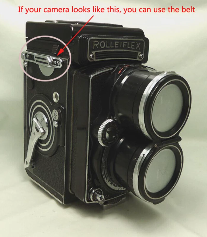 Camera Leather Shoulder Neck Strap Color Rolleicord for Yashica TLR - Image 2 of 4