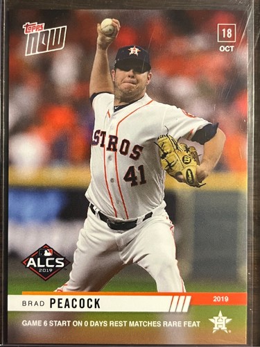 2019 Topps Now 1030 Brad Peacock