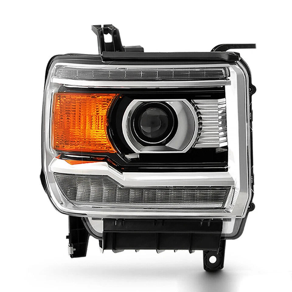 HID Headlight For 2016-2019 GMC Sierra 2500HD w/ LED DRL Projector Passenger Foto 2 de 4