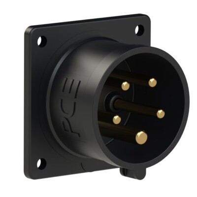 16A CEE Anbaugerätestecker IP44 5-polig schwarz 16 A 5p Midnight PCE 615-6x