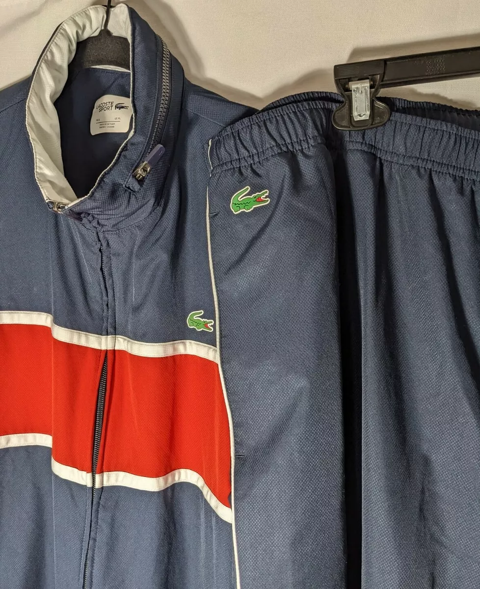 Mens navy lacoste tracksuit top