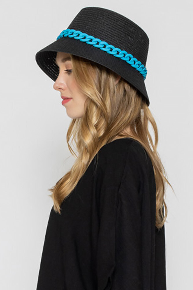 Urban Do Everything In Love Felted Wool Bucket Hat Chain Detail Boho One Size Do Everything in Love Women main image 4