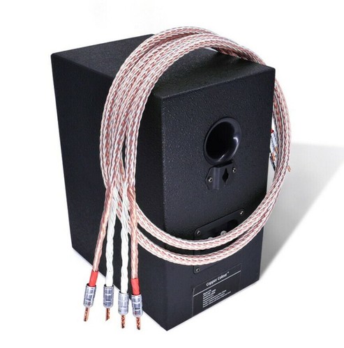 Pair OCC Copper Wire HiFi Audio Speaker Cable BFA Banana Plug Interconnect Cord - Picture 7 of 7