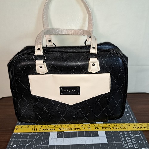 MARY KAY Tote Bag Nero Crema Starter Bag Consulente Custodia da Viaggio Organizer - Foto 10 di 10