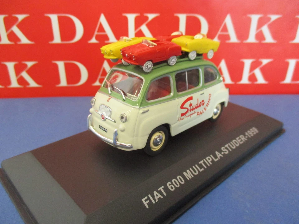 Die cast 1/43 Modellino Auto Fiat 600 Multipla Studer 1959 - Immagine 3 di 4