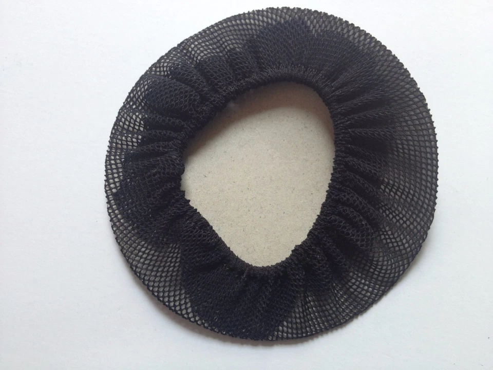 10PCS Girls/Women Black Snood Hair Bun Net Cover with Elastic Band Ballet Dance - Image 3 of 4