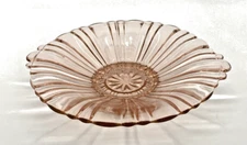 Vintage Anchor Hocking Depression Glass  PINK Mint Nut Shallow Dish Bowl