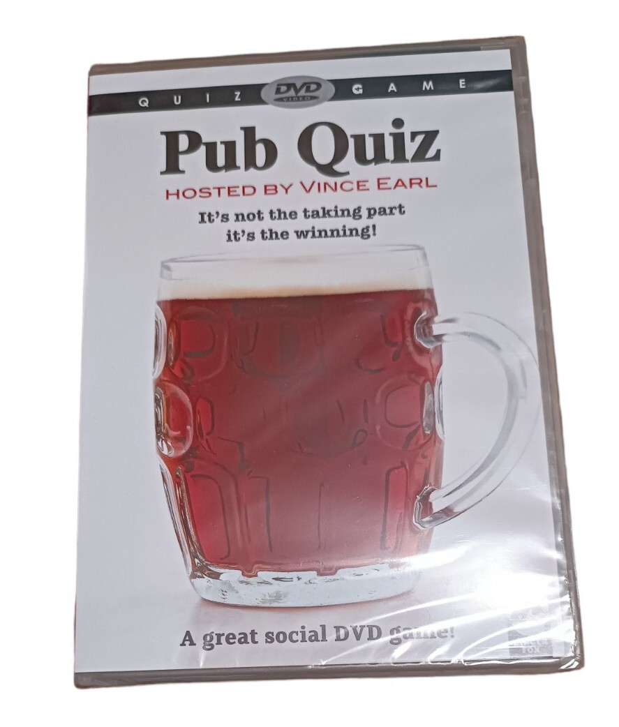 Pub Quiz [Interactive DVD] Hosted by Vince Earl New and Sealed Age 14+
