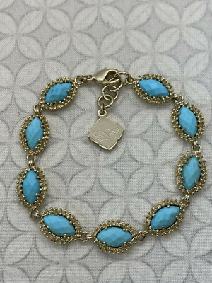 Kendra Scott Jana Marquise Link Faceted Turquoise Magnesite