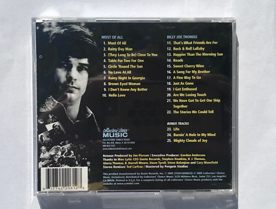 AOR CD BJTHOMAS/most of all、Billy Joe B.J. Thomas – Most Of All / Billy Joe Thomas (CD, 2009