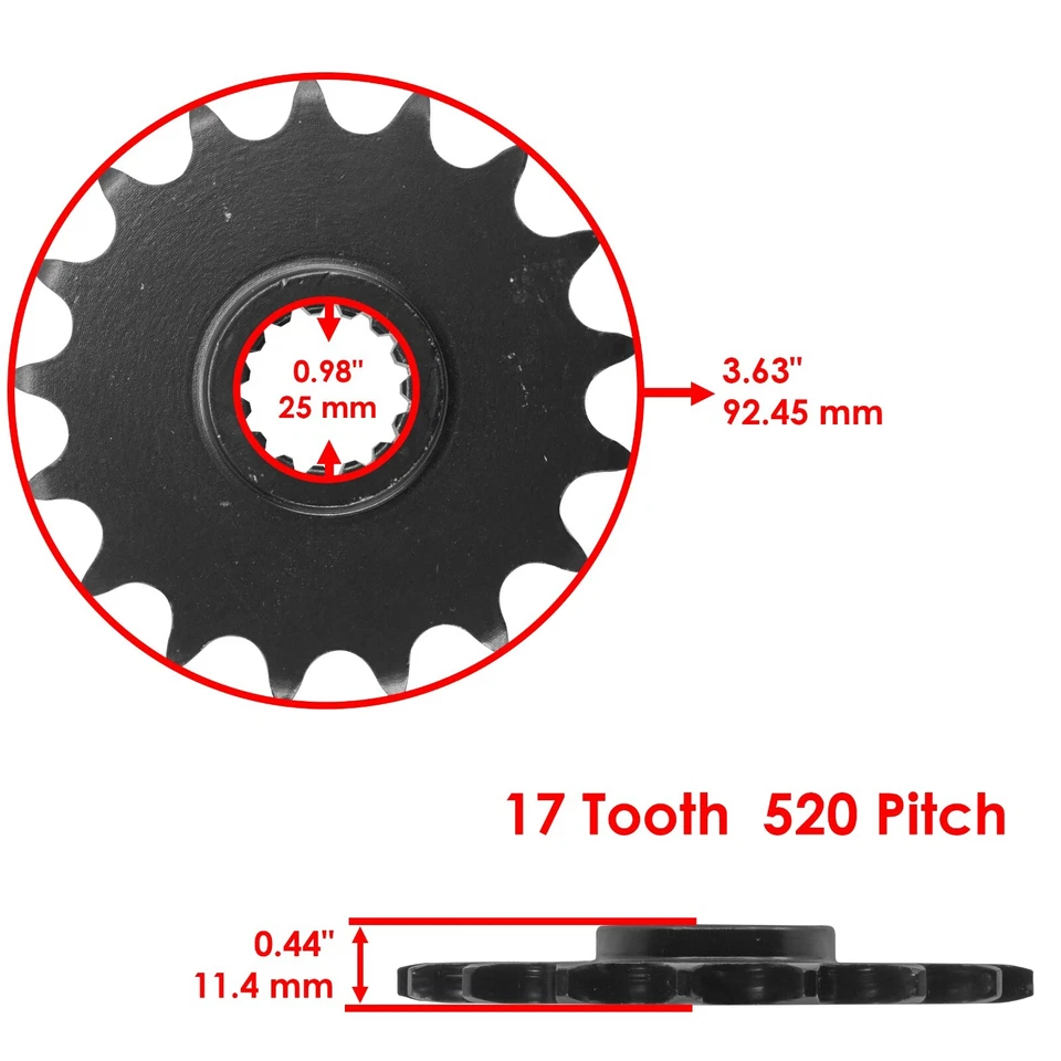 Kit de cadena de transmisión y piñón de junta tórica dorada para KTM 640 LC4 Duke Super Moto 99-06 Foto 3 de 4