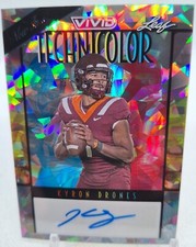 2024 Leaf Vivid Gray Crystals Kyron Drones #1/9 #BA-KD1 Auto 📖 Bookends 