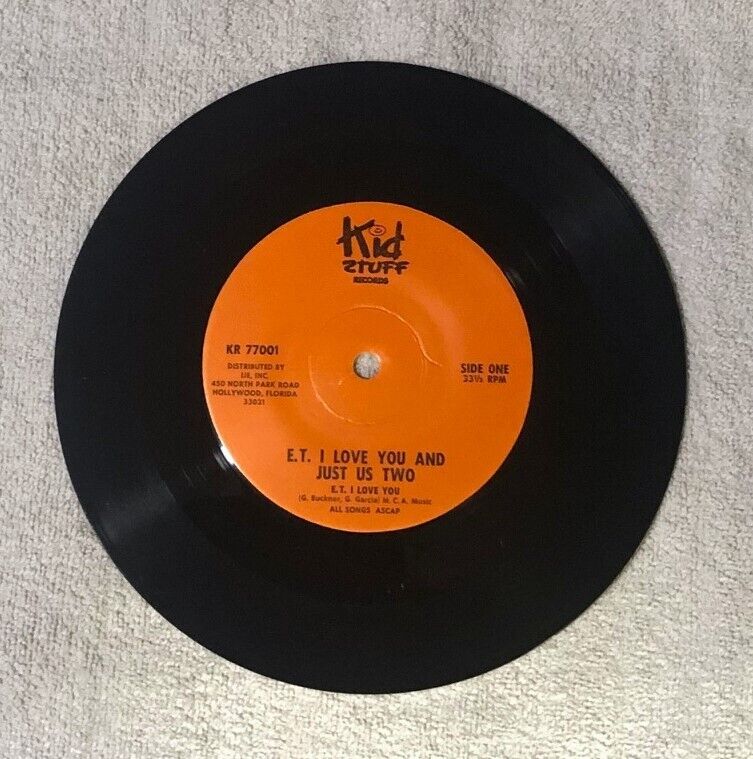 E.T. Kid Stuff 7" Vinyl Record  KR 77001 I Love You & Just Us Two