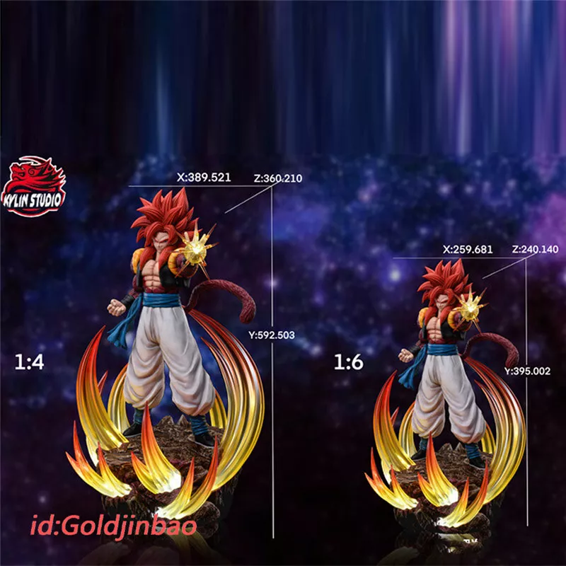 Kylin Studio Dragon Ball SSJ4 Gogeta Resin Model Painted In Stock 1/6 Scale