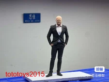 1/18 Jason Statham Man Scene Miniture 4'' Figure Doll Fit Cars Vehicles Model