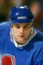 Curtis Leschyshyn Quebec Nordiques hockey game v the Washington Ca- Old Photo