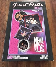 Sealed Vtg Milton Bradley New Kids On The Block Giant Poster 500 Piece Puzzle