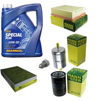 Mann Inspektionspaket 5L Mannol Special Plus 10W-30 FüR Audi A4 Avant 2.0 FSI