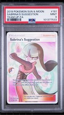 The Pokémon Company Sabrina's Suggestion 181/181 Sm-Team Up Full Art Holo PSA 9 on eBay