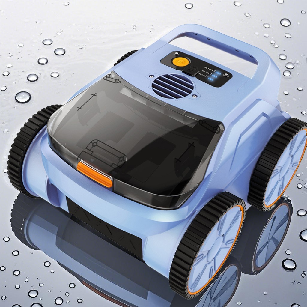 Robot de piscina suelo y pared aspirador de piscina inalámbrico Cleans Floor, paredes, Waterline