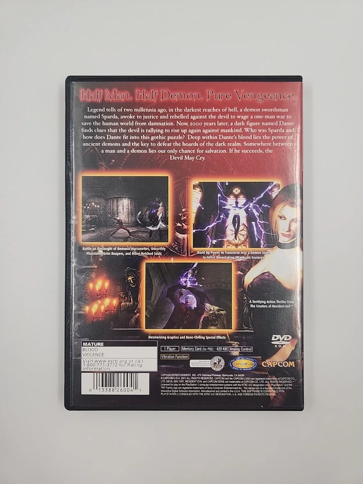 Devil May Cry PS2 PlayStation 2 Complete CIB - Image 2 of 4
