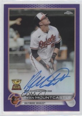 2022 Topps Chrome Veteran Purple Refractor 34/250 Ryan Mountcastle Auto 0nl0