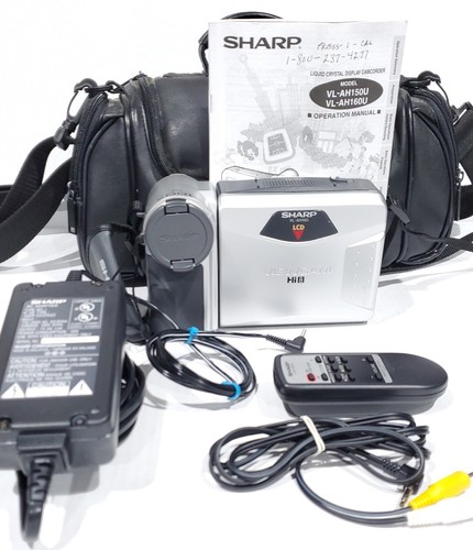 Sharp Viewcam VL-AH160 Hi-8 Camcorder 8mm Video Camera Hi8 & Video8 - A/V Cable