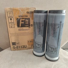 2 pack | Riso FII | Black Ink | S-8113U