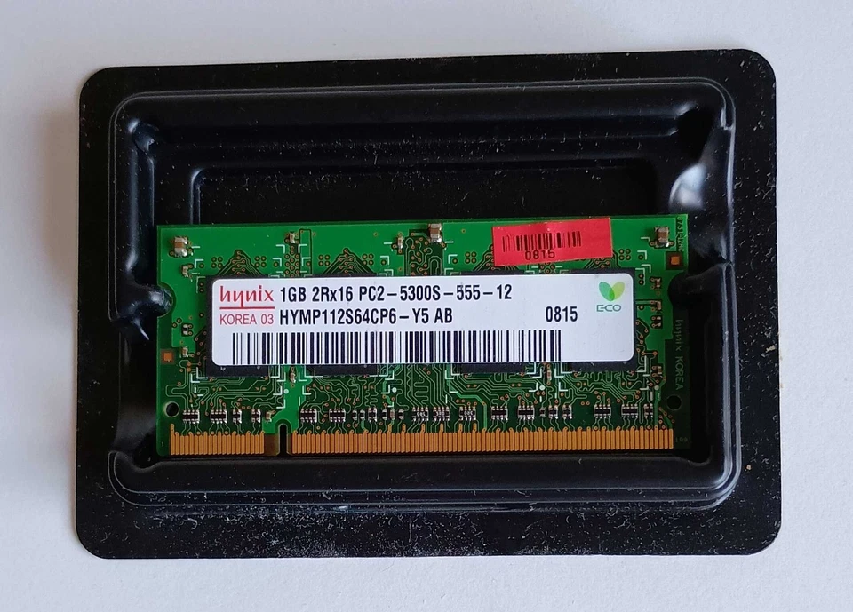 Hynix 1GB 2Rx16 PC2-5300S-555-12 HYMP112S64CP6-Y5 AB - Image 3 of 4