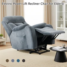 Electric Power Lift Recliner Chair Sofa for Elderly Bedroom with Remote Control