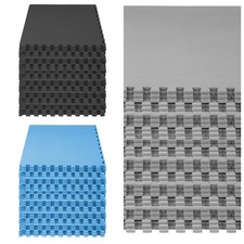 HealSmart 36pc Puzzle Exercise Mat EVA Foam Interlocking Tiles 144Sq Ft GYM Home