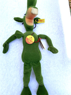 VINTAGE STEIFF GRUNES MANNCHEN (LITTLE GREEN MAN) MADE IN GERMANY #7885/35