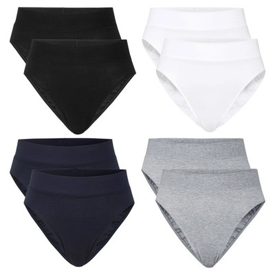 CALIDA Damen Slip, 2er Pack - Elastic, High Waist, Softbund, Single Jersey