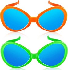 2 Pcs Giant Sunglasses Jumbo Clown Glasses Funny for Adults Kids Photo Props for