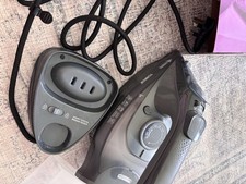 Image of Tower CeraGlide 2400W Cord Cordless Steam Iron - Grey