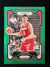 2023-24 Panini Prizm Yao Ming #199 Houston Rockets GREEN PRIZM NM or BETTER 
