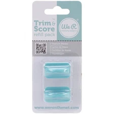 Trim & Score Refill Blades - 2 Pack for Paper Trimmer, Scrapbooking, Crafting