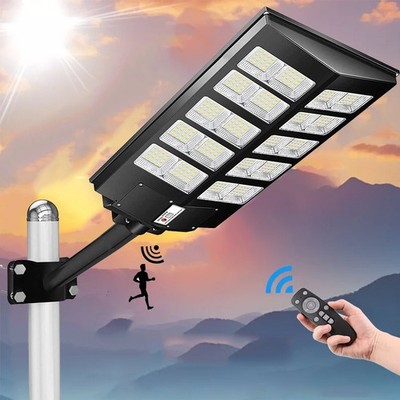 8000W Commercial LED Solar Street Light Dusk to Dawn Motion Sensor for Outdoor