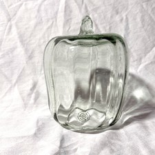 Artisanal Recycled Glass Pumpkin Cloche Mini by Pottery Barn Seasonal Home D cor