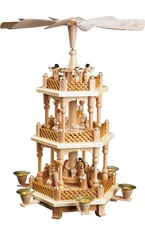 16721 - Richard Glaesser Pyramid - 3 tiers - Nativity Scene. Wise men, Shepherds