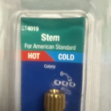 Brasscraft ST 4019 Stem - American Standard - Hot/ Cold - New in Box 