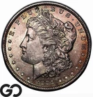 1888 Morgan Silver Dollar Coin, End Of Roll Toner, Gem BU++