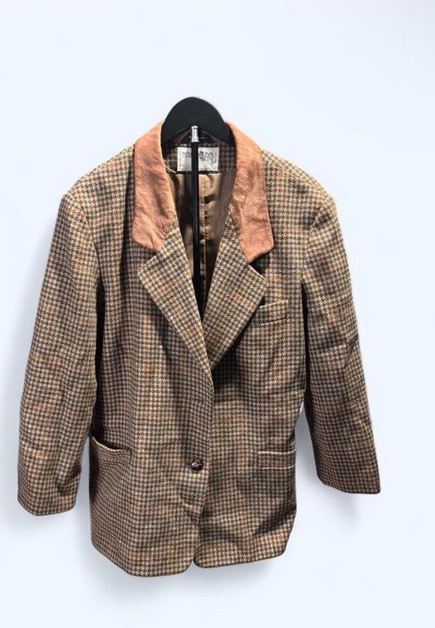 International Scene Wool Patchwork Blazer Jacket … - image 1